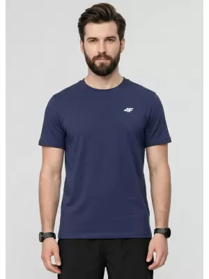 Funktions-T-Shirt für Herren 4F WAW25TFTSM1526 DENIM