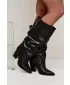 Damenstiefel BOTO 2598A SCHWARZES LEDER