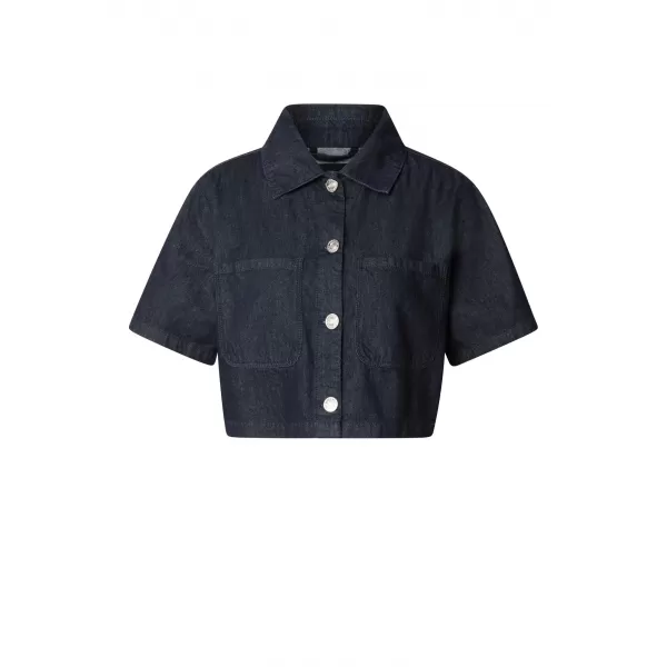  Damenhemd URBAN CLASSICS TB8372 BLAU GESPÜLT GEWASCHEN 