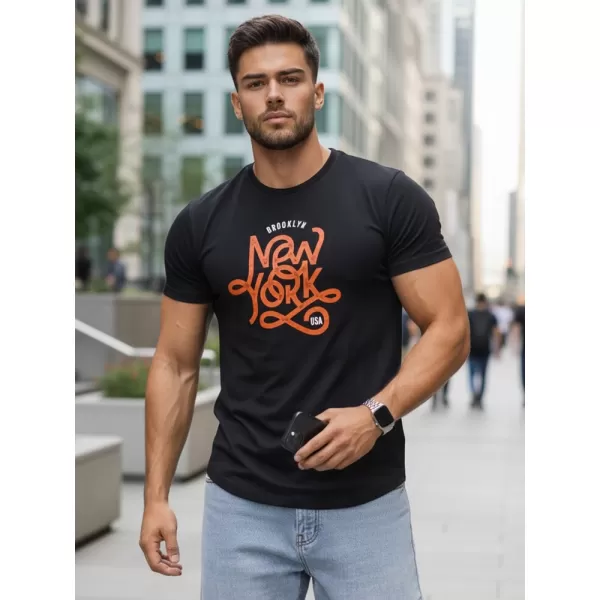  Herren-T-Shirt DSTREET RX5368 SCHWARZ 