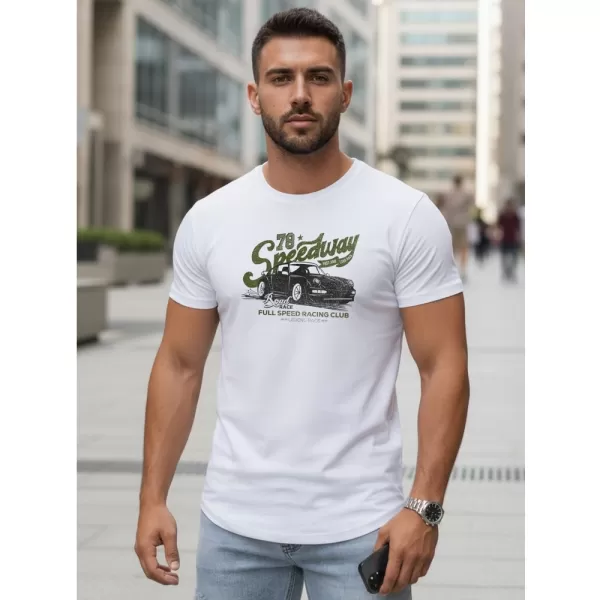  Herren-T-Shirt DSTREET NX5089R WEIß 