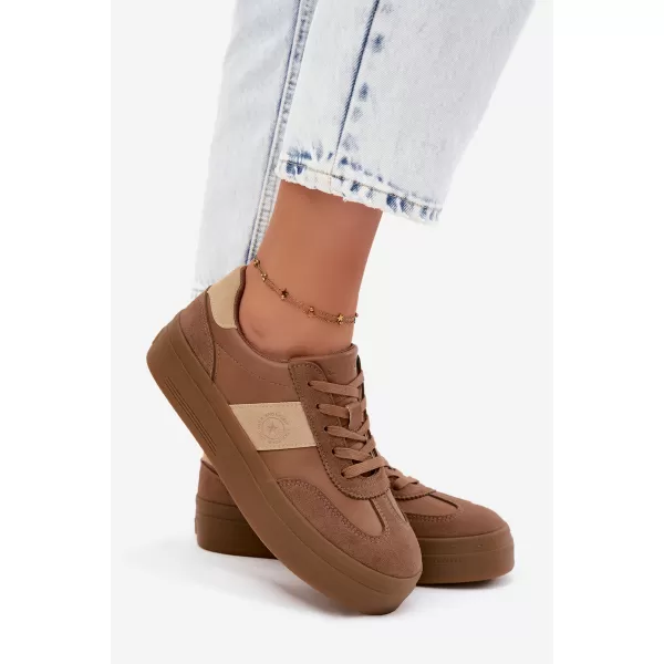  Damen-Sneaker BIG STAR SHOES UU274015 BRAUN/BEIGE 