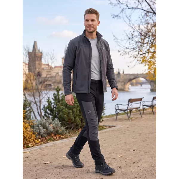  Softshellhose für Herren ALPINE PRO AKAN 3 SCHWARZ 