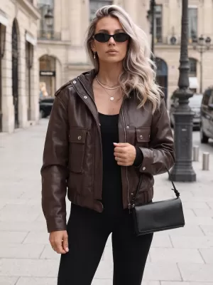 Damenjacke DSTREET TY5877 BRAUN