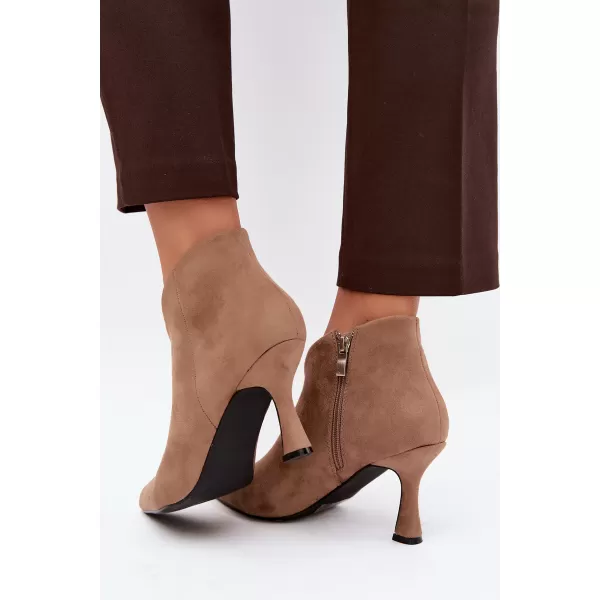  Damen-Stiefeletten BOTO D-219 KHAKI 