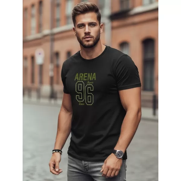  Herren-T-Shirt DSTREET NX0146R-BK SCHWARZ 