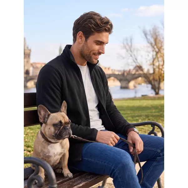  Fleece-Sweatshirt für Herren ALPINE PRO SIUS 4 SCHWARZ 