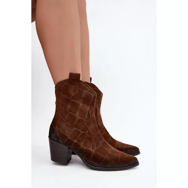  Cowboystiefel für Damen ZAZOO 1998 BRAUN 