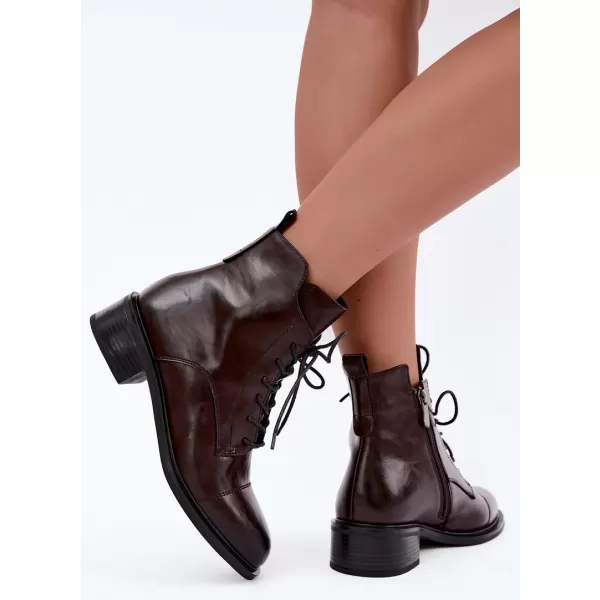  Damen-Stiefeletten BOTO 25BT24-9234 BRAUN 