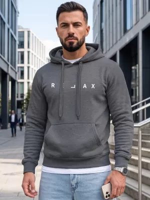 Herren-Sweatshirt DSTREET NX0001BX-05-09 DUNKELGRAU