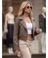 Damenjacke DSTREET TY5953 BEIGE