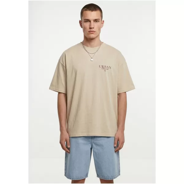  Herren-T-Shirt URBAN CLASSICS TB8755 WEIß/SAND 