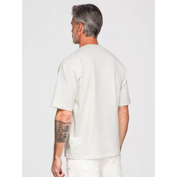  Herren-T-Shirt OMBRE OM-TSCT-0277 CREMEFARBEN 