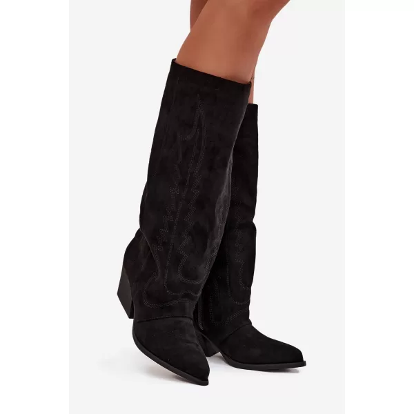  Cowboystiefel für Damen BOTO LQ-160 SCHWARZ 