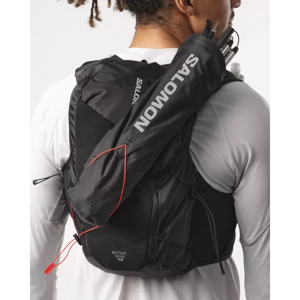  Rucksack SALOMON ACTIVE SKIN 12 LC2177400 SCHWARZ/METALL 