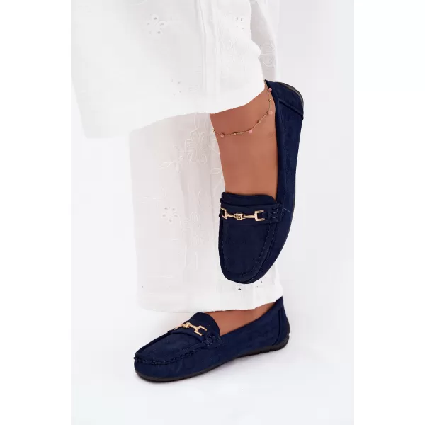  Damenmokassins BOTO FT247 MARINEBLAU 