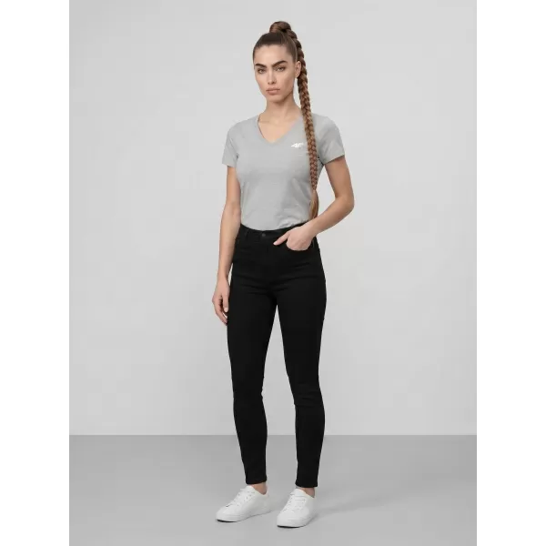  Damen-T-Shirt 4F WMM00TTSHF3307 KALTE HELLGRAUE MELANGE 