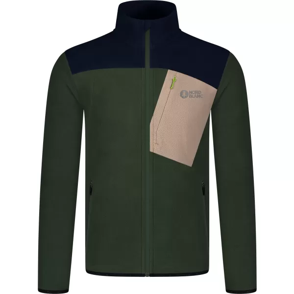  Leichtes Fleece-Sweatshirt für Herren NORDBLANC CRACKLE NBSFM8373 GRÜN 