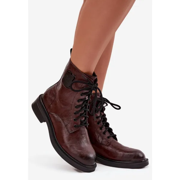 Damen-Stiefeletten MACIEJKA K7180-02/00-7 BRAUN 