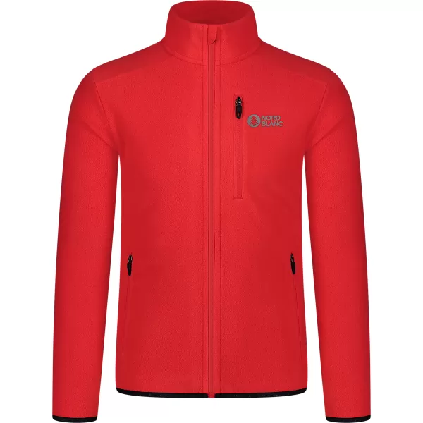  Leichtes Fleece-Sweatshirt für Herren NORDBLANC QUARRY NBSFM8372 ROT 
