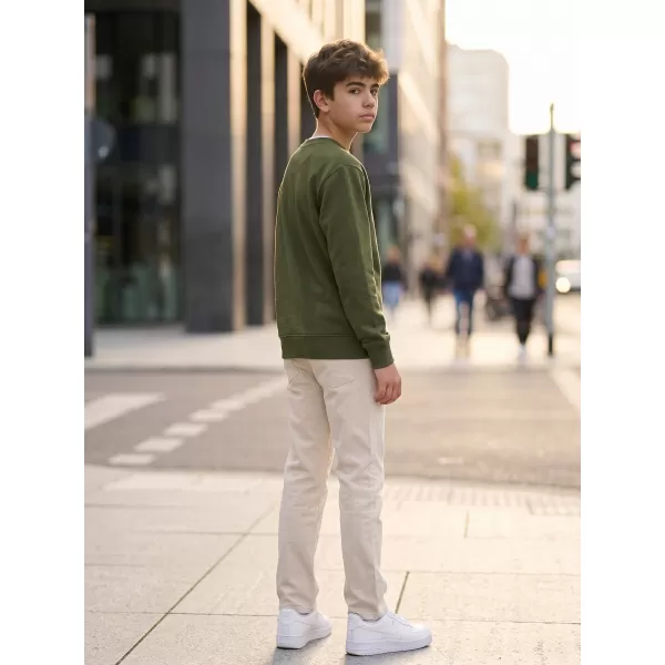  Kinder-Sweatshirt MALFINI CREW 427 MILITÄR 