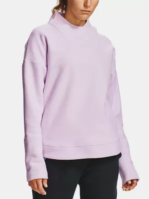 Damen-Sweatshirt UNDER ARMOUR RECOVER FLEECE WRAP NECK 1356347-570 LILA