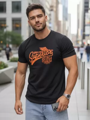 Herren-T-Shirt DSTREET RX5366 SCHWARZ
