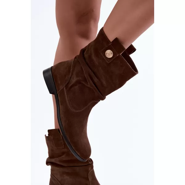  Damen-Stiefeletten ZAZOO 4210 SCHOKOLADE 