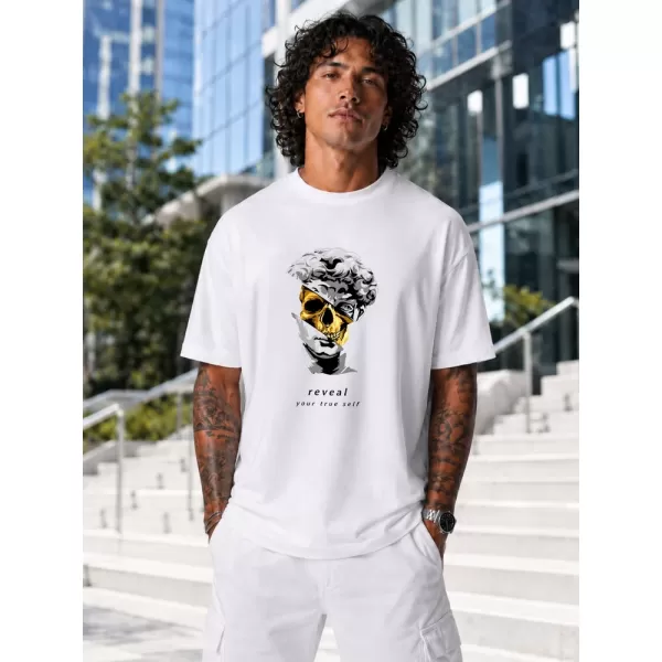  Herren-T-Shirt DSTREET NX1032R-WH-O WEIß 