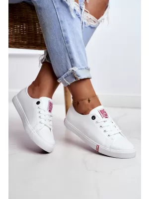 Damen-Sneaker BIG STAR SHOES GG274005 WEIß/ROT