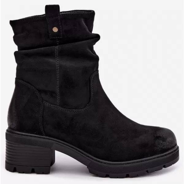  Damen-Stiefeletten S.BARSKI HY62-8100 SCHWARZ 