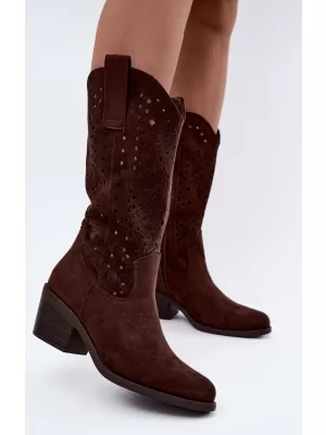 Damenstiefel S.BARSKI HY62-8126 SCHOKOLADE