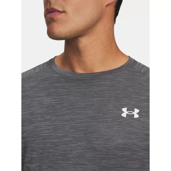 Herren-T-Shirt UNDER ARMOUR TECH TEXTURED SS 1382796-026 GRAU 