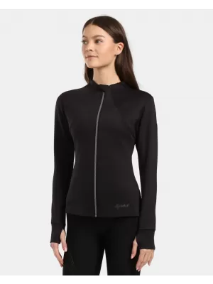 Fleece-Sweatshirt für Damen KILPI LAJEN-W 1L0205KI SCHWARZ