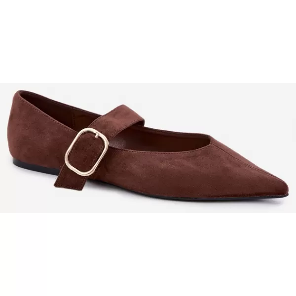  Ballerinas für Damen BOTO CH943 BRAUN 