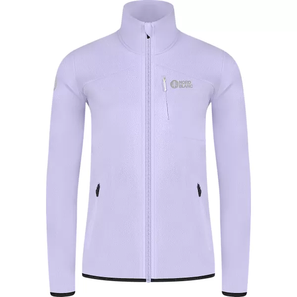 Leichtes Fleece-Sweatshirt für Damen NORDBLANC MAPLE NBSFL8374 LILA 
