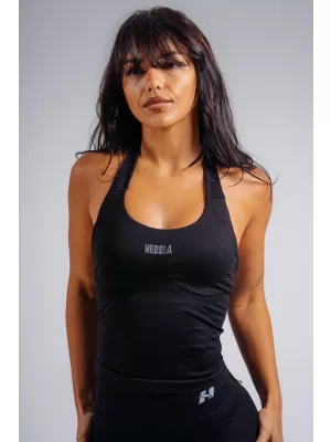 Neckholder-Top mit integriertem BH NEBBIA PRIMAL 863 SCHWARZ