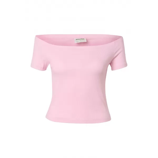  Damen-T-Shirt URBAN CLASSICS TB6184A-22222 ERRÖTETES ROSA/BLASSGELB 