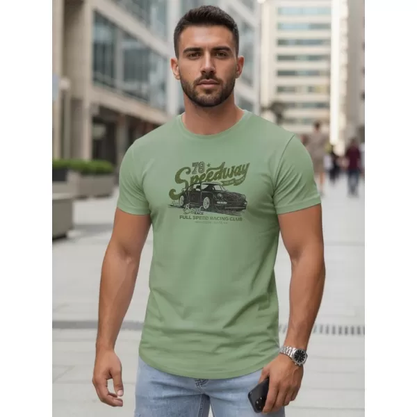  Herren-T-Shirt DSTREET NX5089R HELLGRÜN 