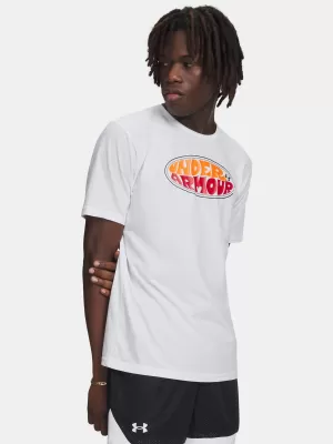 Herren-T-Shirt UNDER ARMOUR M OVAL WM SS 6011075-100 WEIß