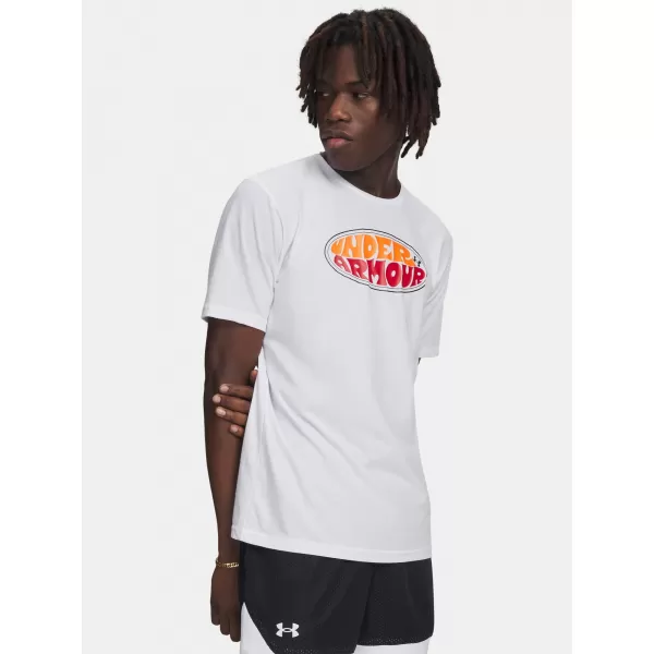  Herren-T-Shirt UNDER ARMOUR M OVAL WM SS 6011075-100 WEIß 