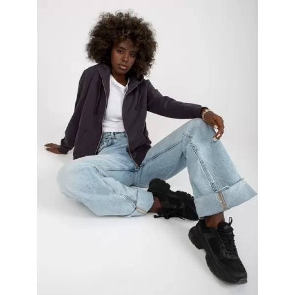  Damen-Sweatshirt BASIC FEEL GOOD B-002.10 GRAPHIT 