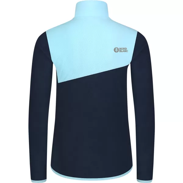  Leichtes Fleece-Sweatshirt für Damen NORDBLANC BEECH NBSFL8375 BLAU 