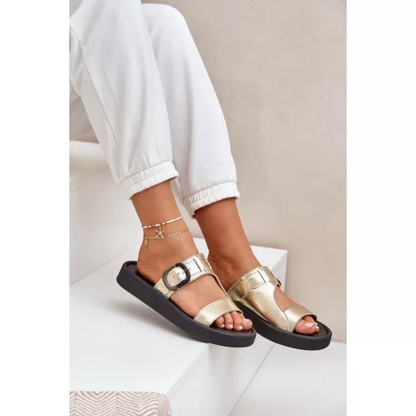  Damenhausschuhe ZAZOO 3024/007 GOLD 