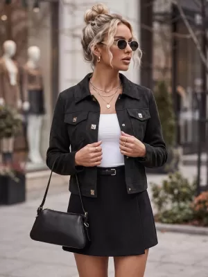 Damenjacke DSTREET TY5880 SCHWARZ