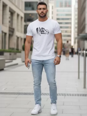 Herren-T-Shirt DSTREET NX5016R-WH WEISS