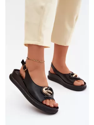 Damensandalen S.BARSKI KV61-6047 SCHWARZ