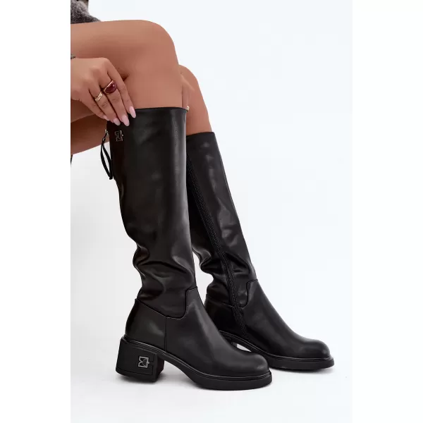  Damenstiefel VINCEZA 67056 LEDER SCHWARZ 