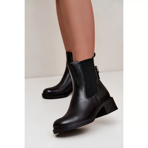  Damen-Stiefeletten SERGIO LEONE BT-04 SCHWARZ 