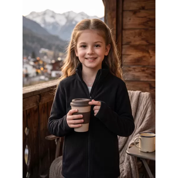  Fleece-Sweatshirt für Kinder ALPINE PRO SIUSO 4 SCHWARZ 